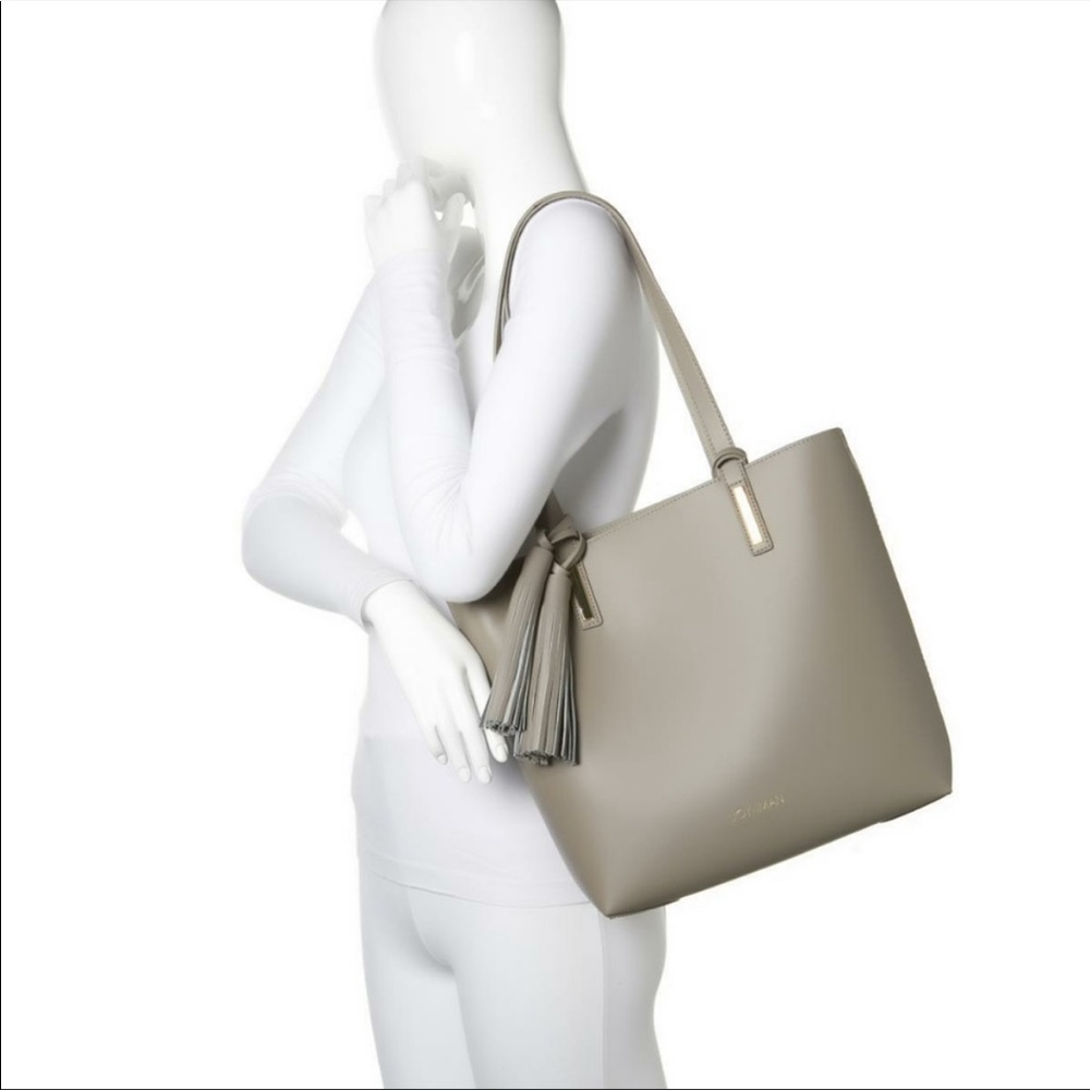 JOY & IMAN Tassel Chic Leather Handbag w/wristlet